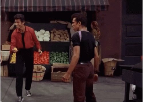 Gif of 2 men acting out 'af...