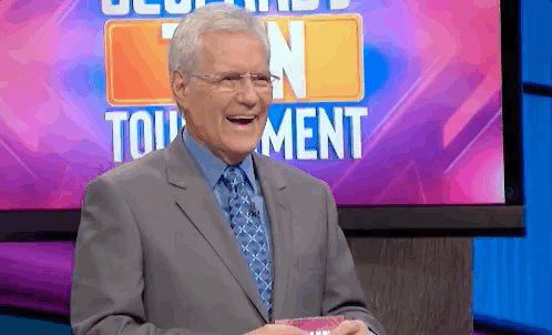 Alex Trebek GIF by Jeopardy!