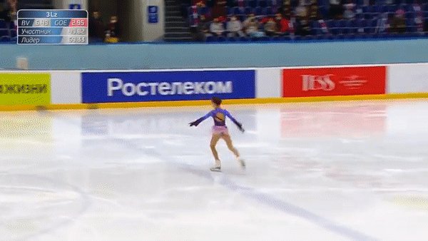 Каскад из тройного Акселя и четверного тулупа