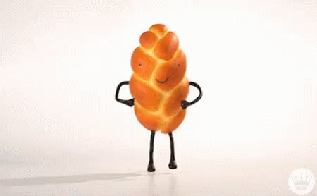 A dancing challah with stic...