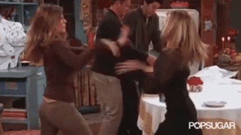 Friends Fighting GIF