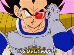 Vegeta Its Over9000 GIF