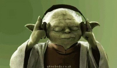 Yoda Headphones GIF