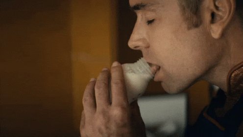 Drinking Milk Homelander GIF