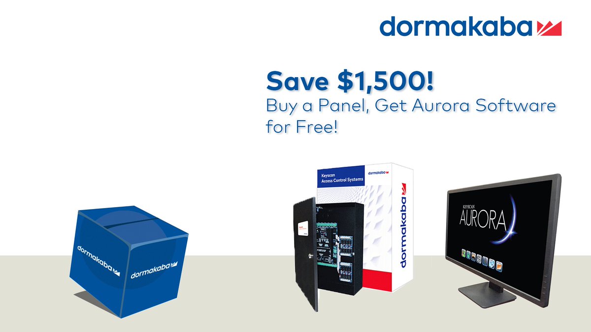 What better time to get doorbuster savings than #BlackFriday! Buy a CA4500 or CA8500 Panel, Get #Aurora Software for free. Contact your Keyscan Dealer or Integrator for details.
If you do not have a dealer, we’ll be happy to make a referral. https://t.co/irjdOuE5XH https://t.co/xrcC8RuA3D