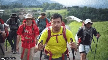 Hiking Mountain Climbing GIF