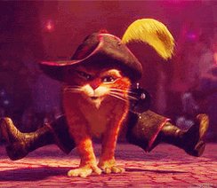 puss in boots dance GIF