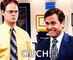 The Office Ouch GIF