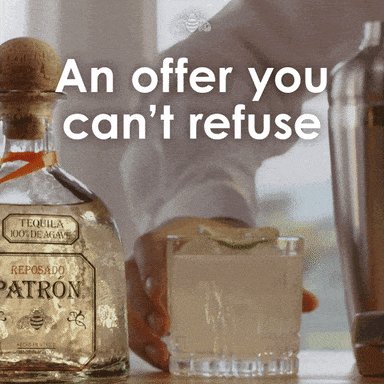 Happy Hour Cocktails GIF by Patrón Tequila