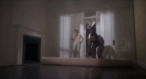 mia farrow carpet GIF