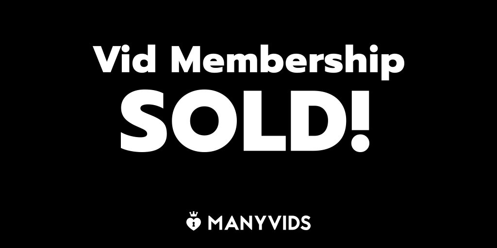 Vid Membership SOLD! I love new members! Join here! https://t.co/5xSbHXG3eR #MVSales https://t.co/rA