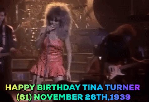 Happy Birthday Tina Turner (82) November 26th 1939 2020 CREATE 