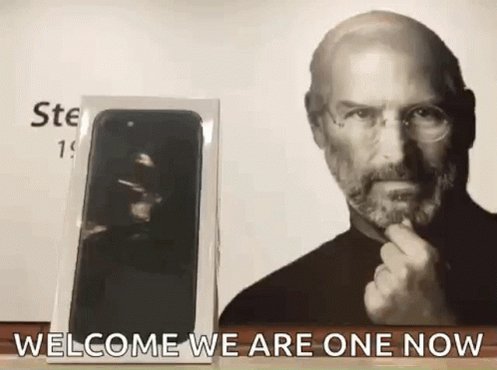 I Phone Welcome We Are One Now GIF
