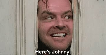 Here's Johnny GIF