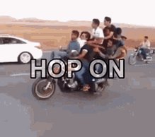 Hop On Motorcycle GIF