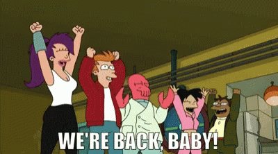 Futurama Were Back Baby GIF