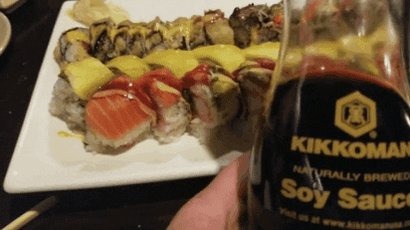 happy soy sauce GIF by Brimstone (The Grindhouse Radio, Houn