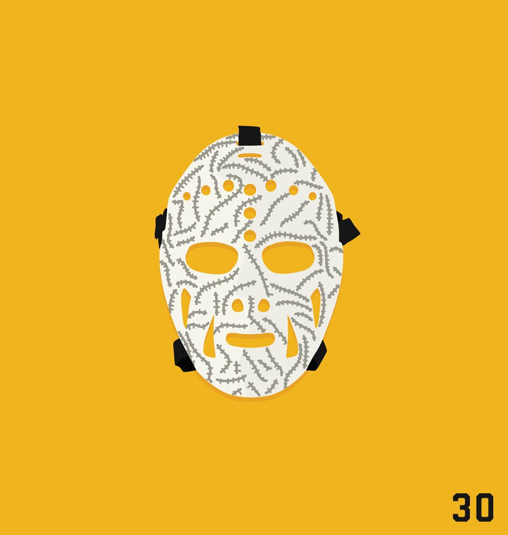 Happy 80th birthday to the original king of goalie mask art, Mr. Gerry Cheevers 