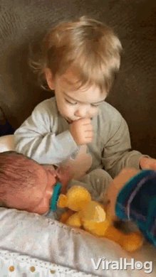 Thumb Sucking Touch Baby GIF