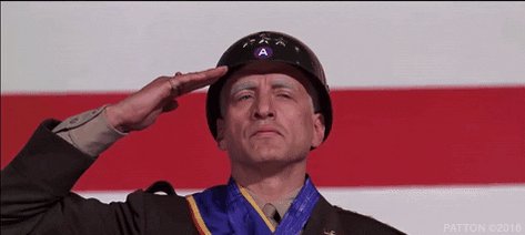 george c scott salute GIF b...