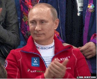 vladimir putin smile GIF