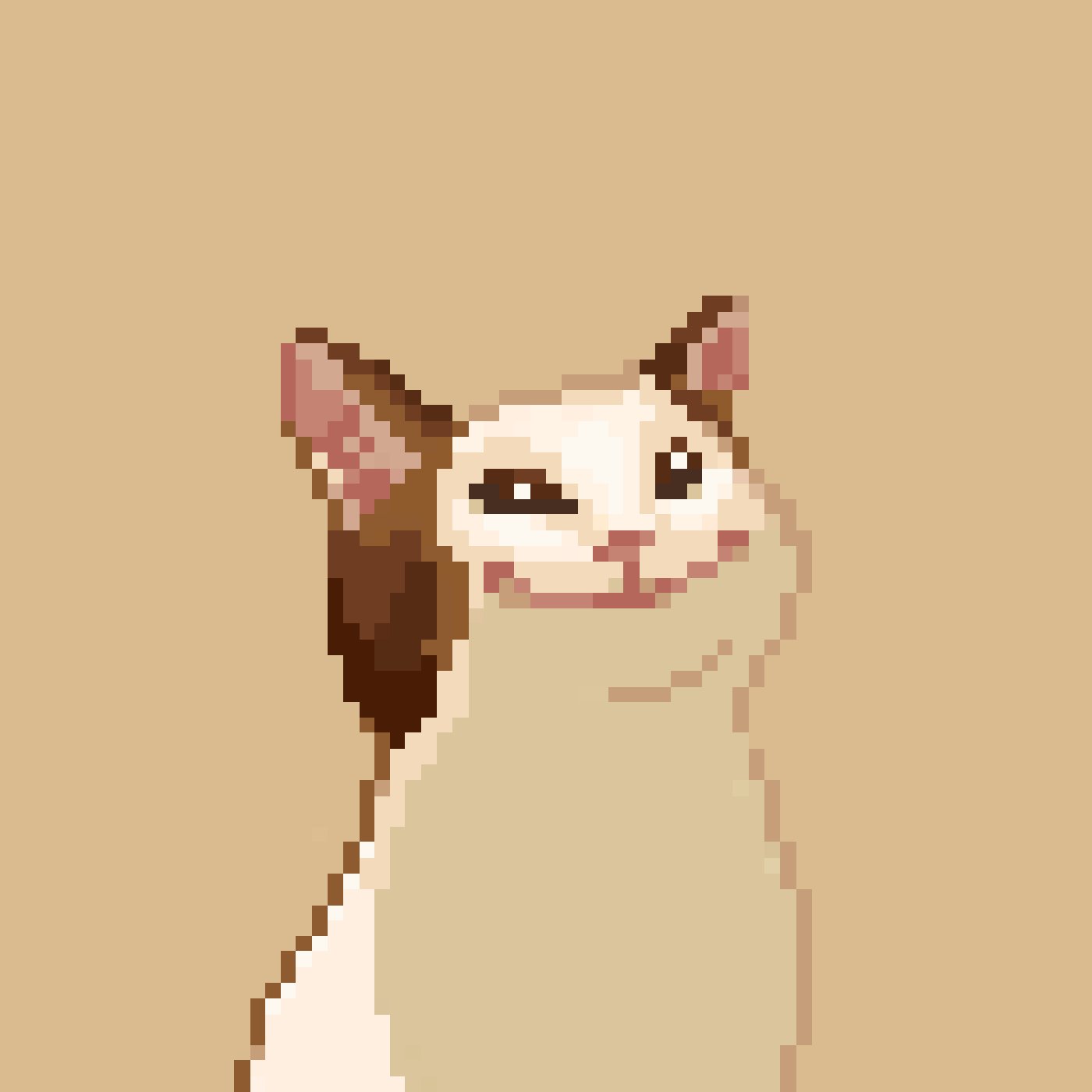 Pop cat pixel art