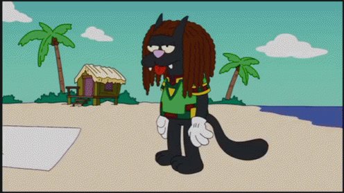 Itchy & Scratchy Smoke GIF