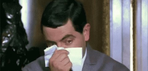 sick mr bean GIF