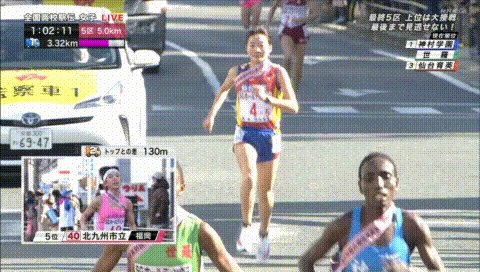 今日のプリウス、駅伝大会でプリウスが選手を轢きかけてしまう・・・