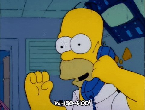 excited homer simpson GIF