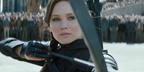 jennifer lawrence aim GIF by The Hunger Games: Mockingjay Pa