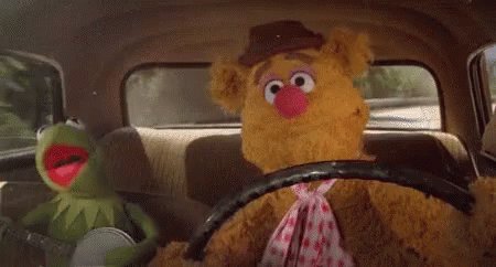 Muppets Driving Car GIF