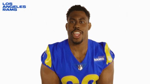 Happy Birthday Best birthday gift when Rams todsy win. 