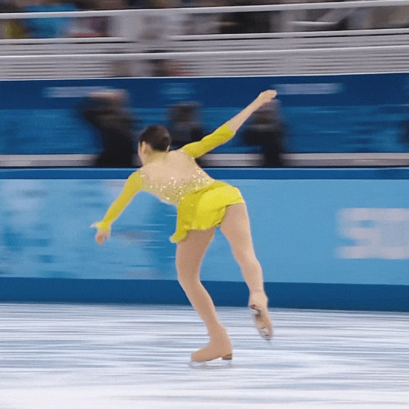 figure skating gifs on Twitter "yuna kim’s 3Lz+3T in her short skate