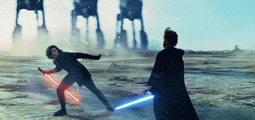 Kylo Ren Vs Luke Skywalker The Last Jedi GIF