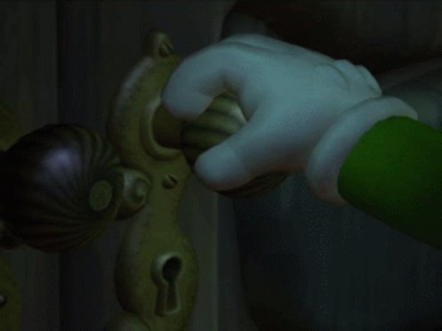 Luigi Door GIF