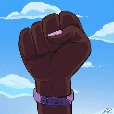 Black Lives Matter Fist GIF by sofianewhoknocks