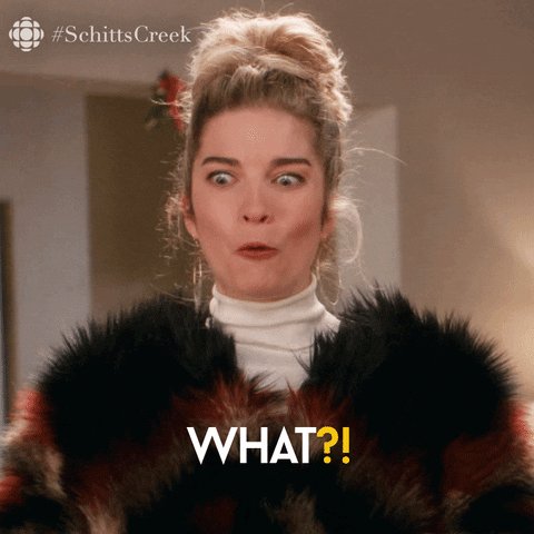 Schitts Creek Wtf GIF by CBC