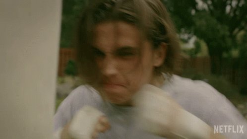 Punch Robby Keene GIF