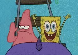 Patrick's Grumpy Roller Coaster Ride GIF