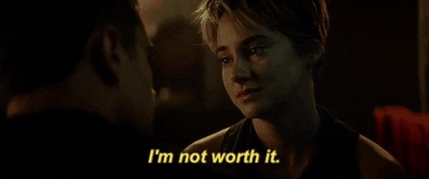 im not worth it shailene woodley GIF by The Divergent Series