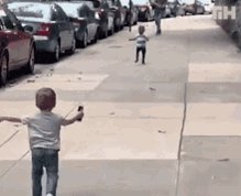 Running Hug GIF