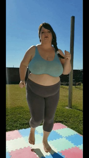 This whole video is free to view on my paid OF page! Lots of bouncing and stretching. Only 4.99 a month