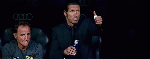 Simeone Haciendo Me Gusta Con El Dedo GIF