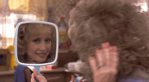 dolly parton mirror GIF