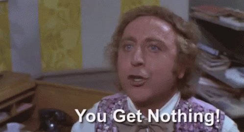 You Get Nothing - Zero GIF