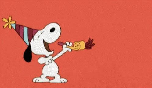 Snoopy Party GIF