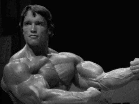 flexing arnold schwarzenegg...