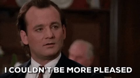 sarcastic bill murray GIF