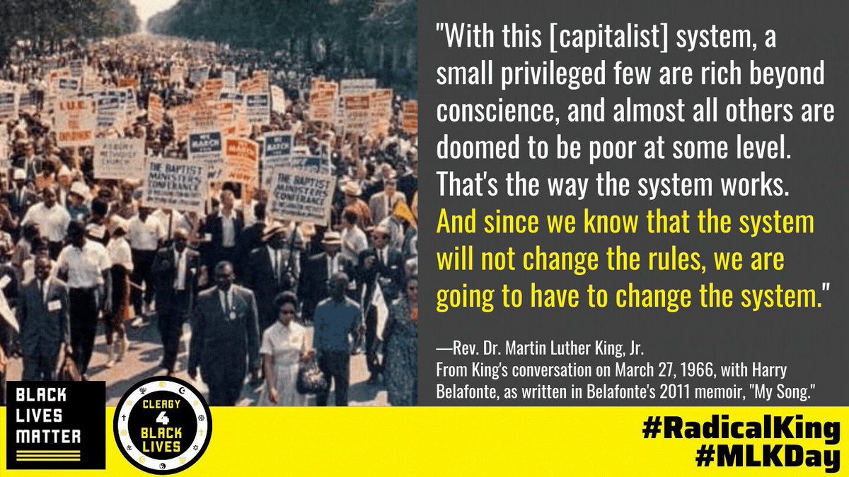 Black Lives Matter (@Blklivesmatter) on Twitter photo 18/01/2021 20:55:00 #MLKDAY #RadicalKing #MLKDAY #RadicalKing